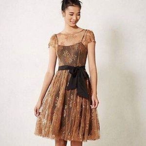 Moulinette Soeurs Honeyed Lace Copper Dress